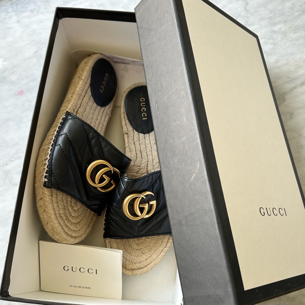 GUCCI GG Espadrille Sandals